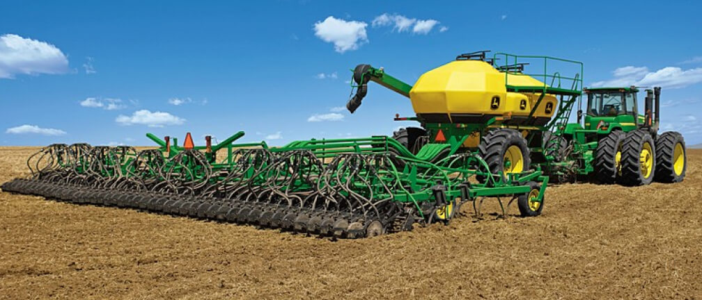John Deere 730LL + Насіннєвий бункер 1910