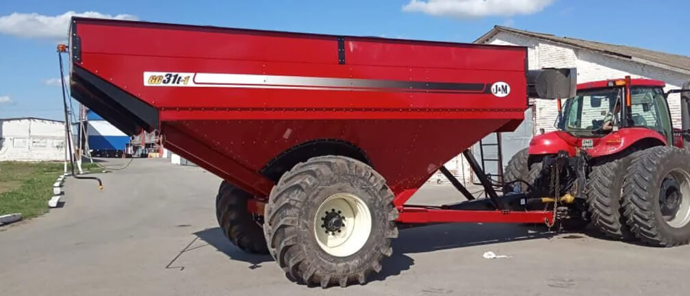 J&M GC-31t-1 grain transfer hopper